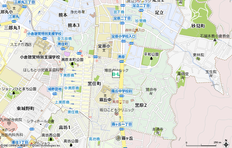 増田クリニック付近の地図